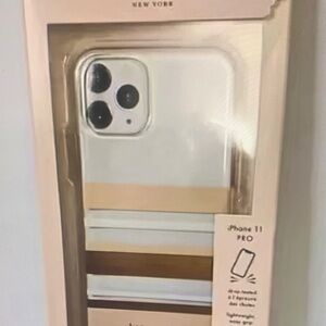 kate spade Gold and Clear iPhone 11 Pro Case